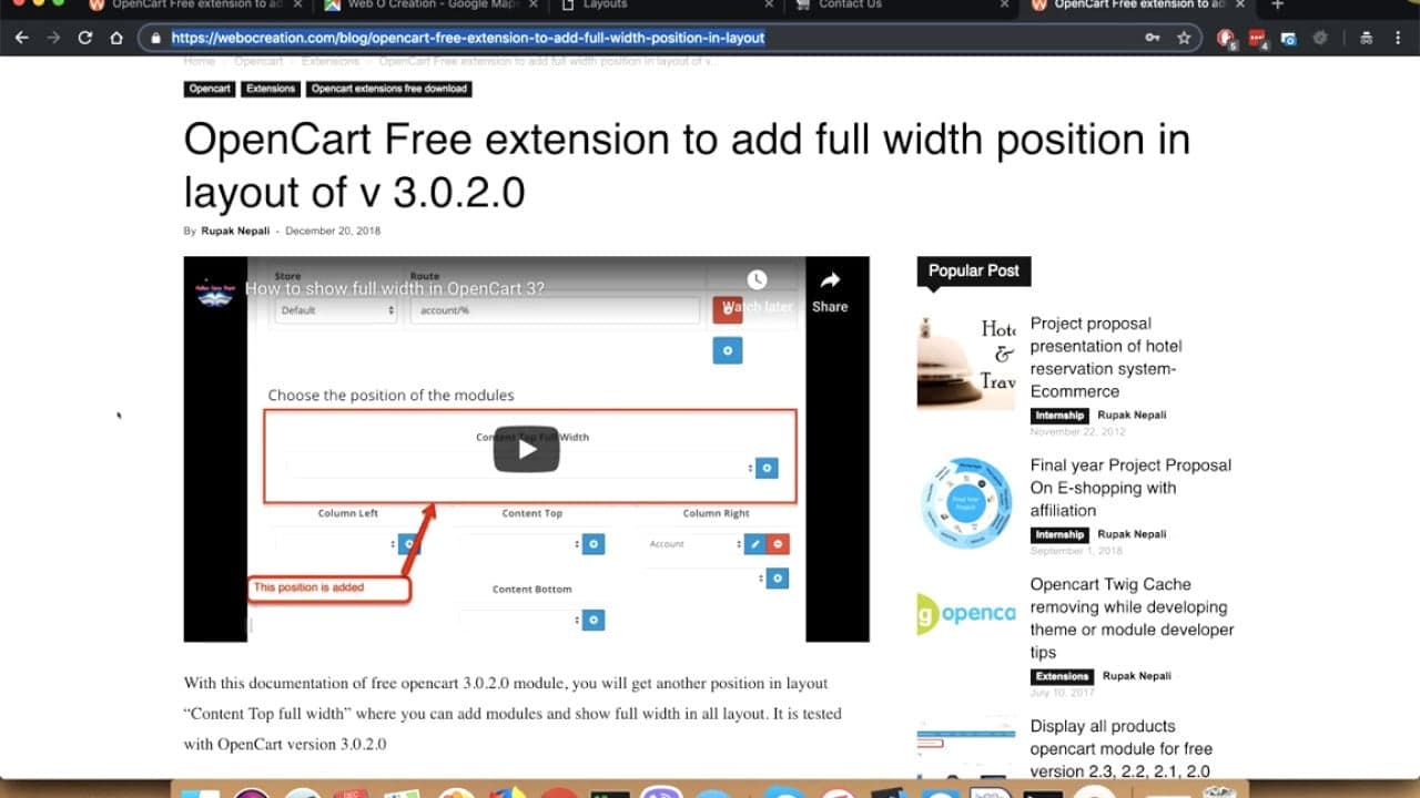 Featured image for How to add a google map in Contact us page of OpenCart? - no coding needed