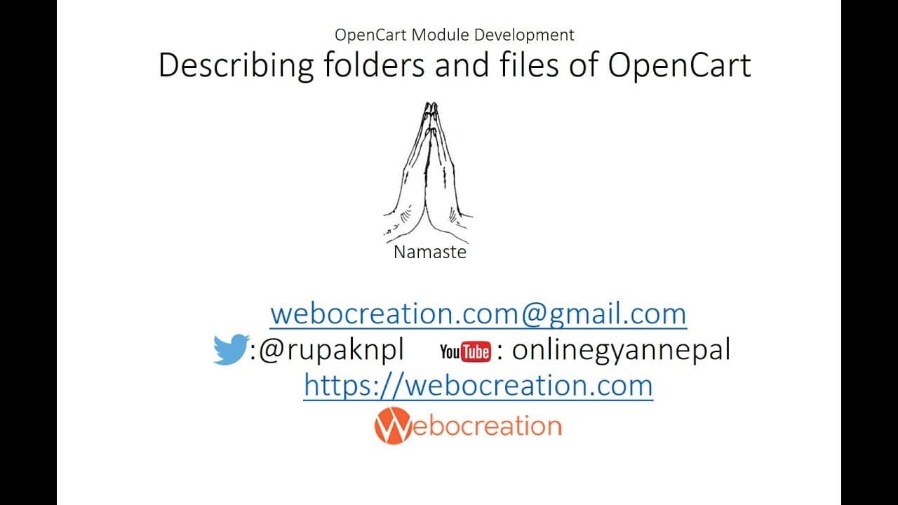 Featured image for Describing files and folder of OpenCart Framework