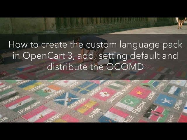 Featured image for How to make the custom language pack in OpenCart 4?