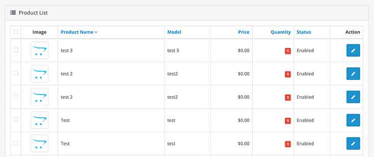 Duplicate products issues on Opencart