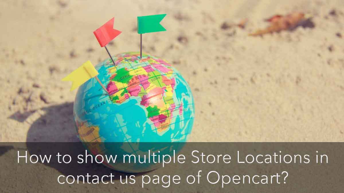 Show store locations on the contact us page