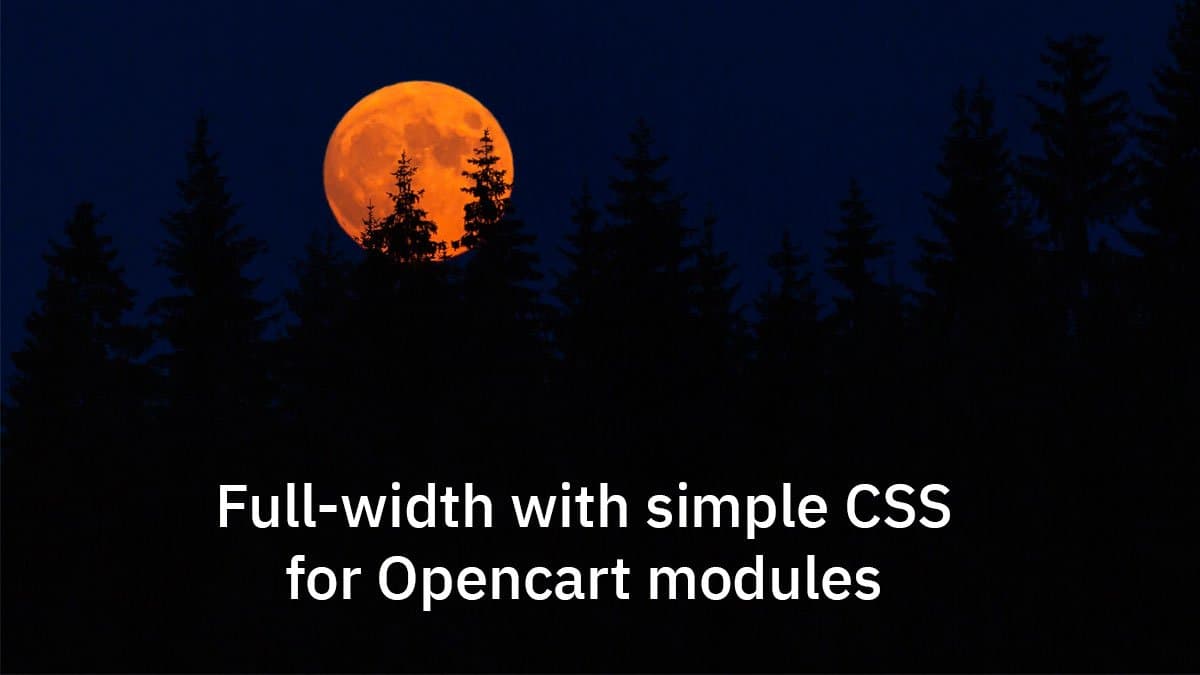 Opencart modules full-width with CSS