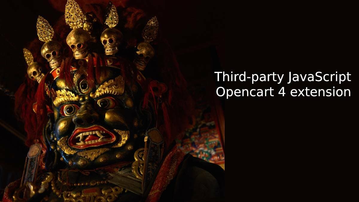 Third Party JavaScript Opencart 4 analytics extension