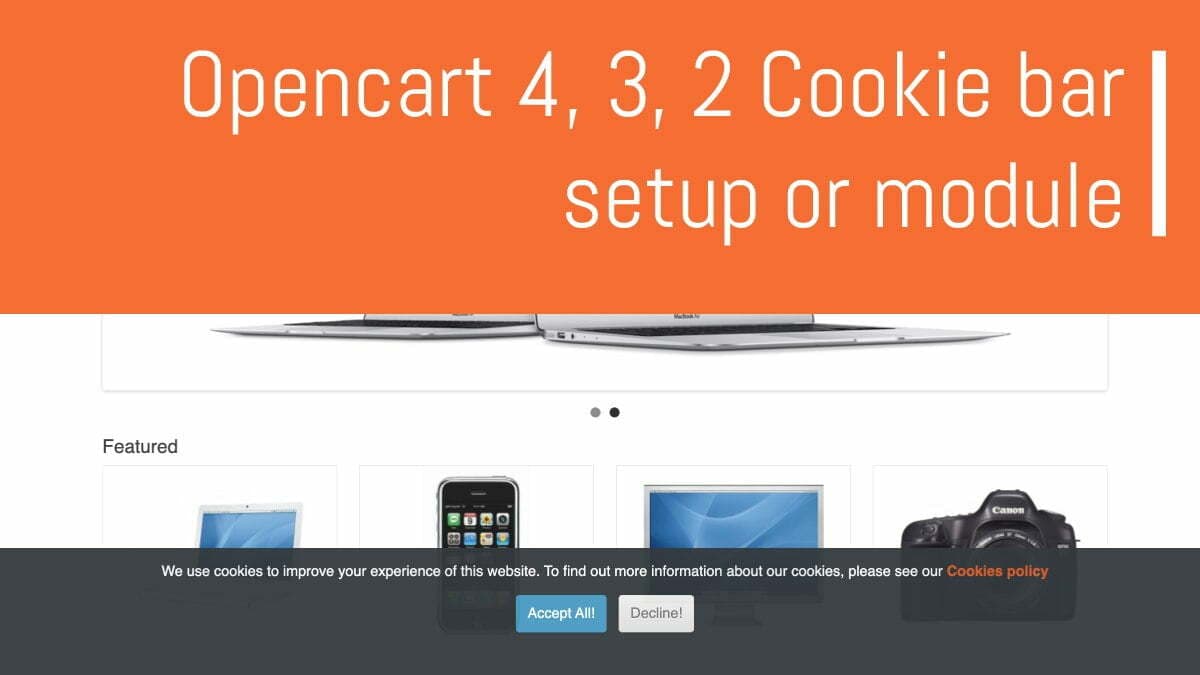 Opencart cookie