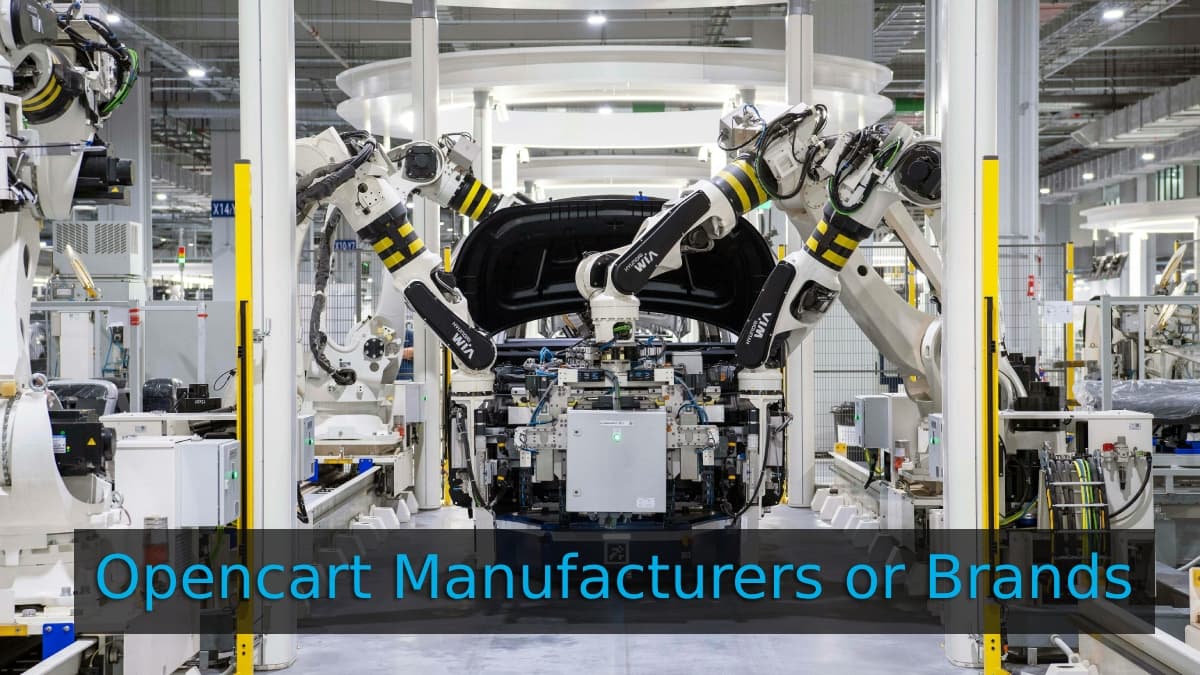 Opencart manufacturers or brands