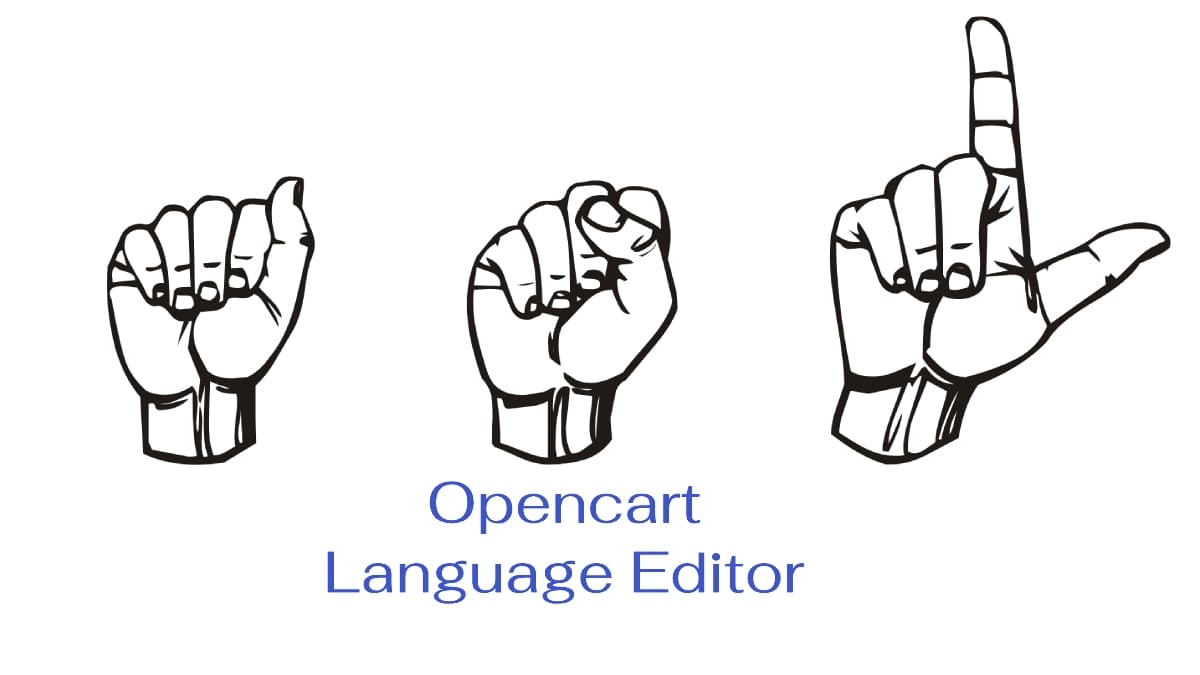 Opencart language editor