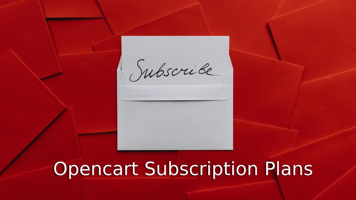 Opencart subscription plans